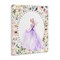 Stupell Industries Purple Princess with Pearl Border Canvas, design by Christine Simpson Art